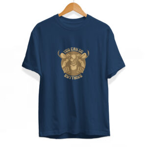 you can do it navy blue t shirt
