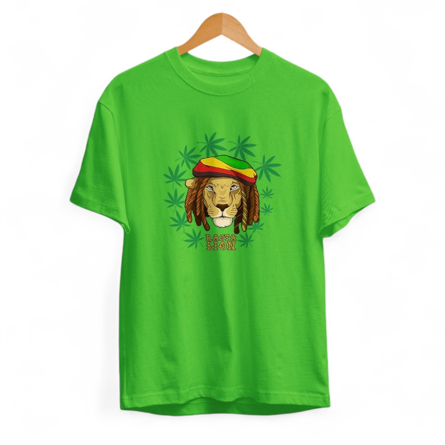 Neon t shirt rasta lion T shirt