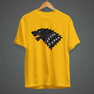 wolf yellow t shirt